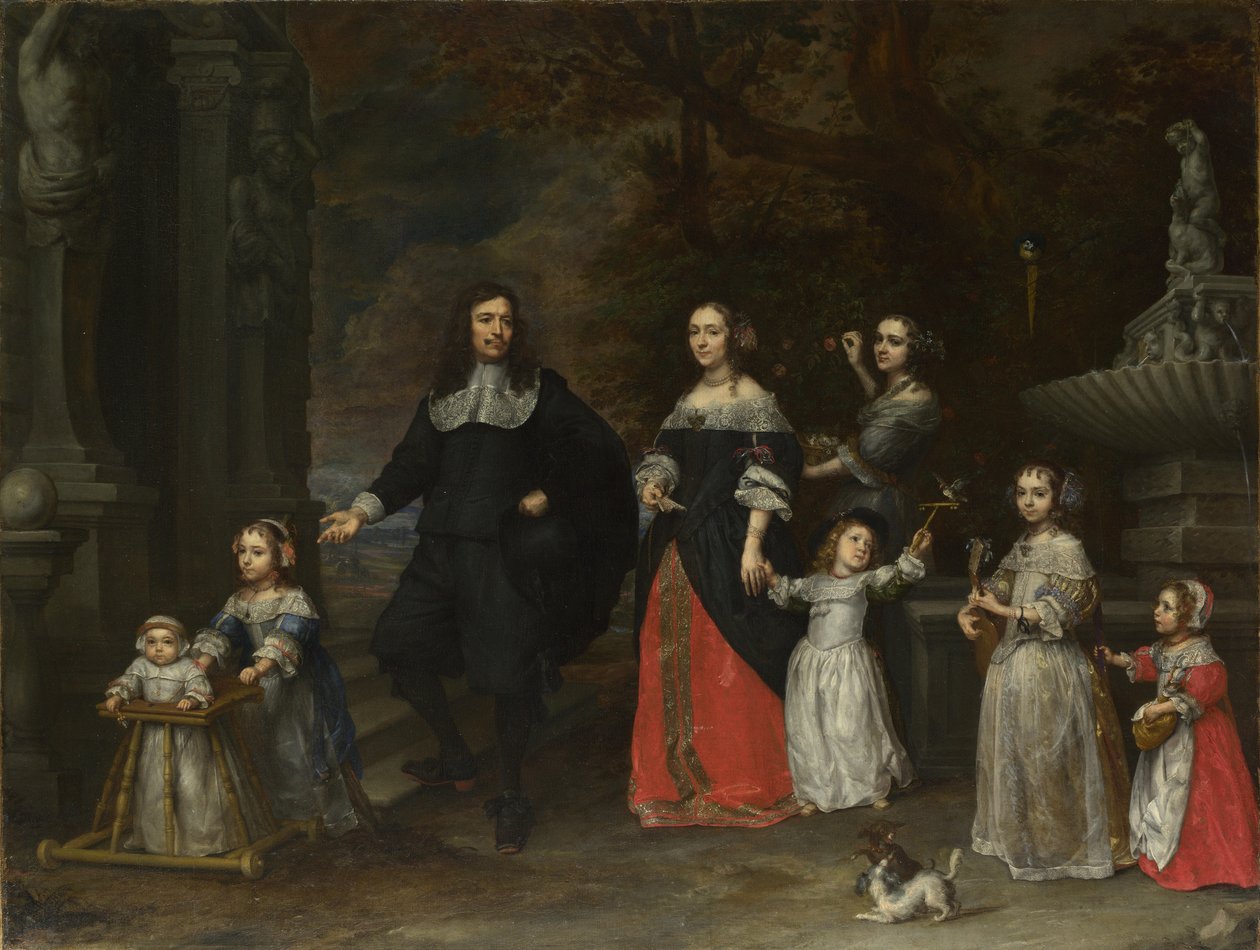 Un grupo familiar, ca 1664 de Gonzales Coques