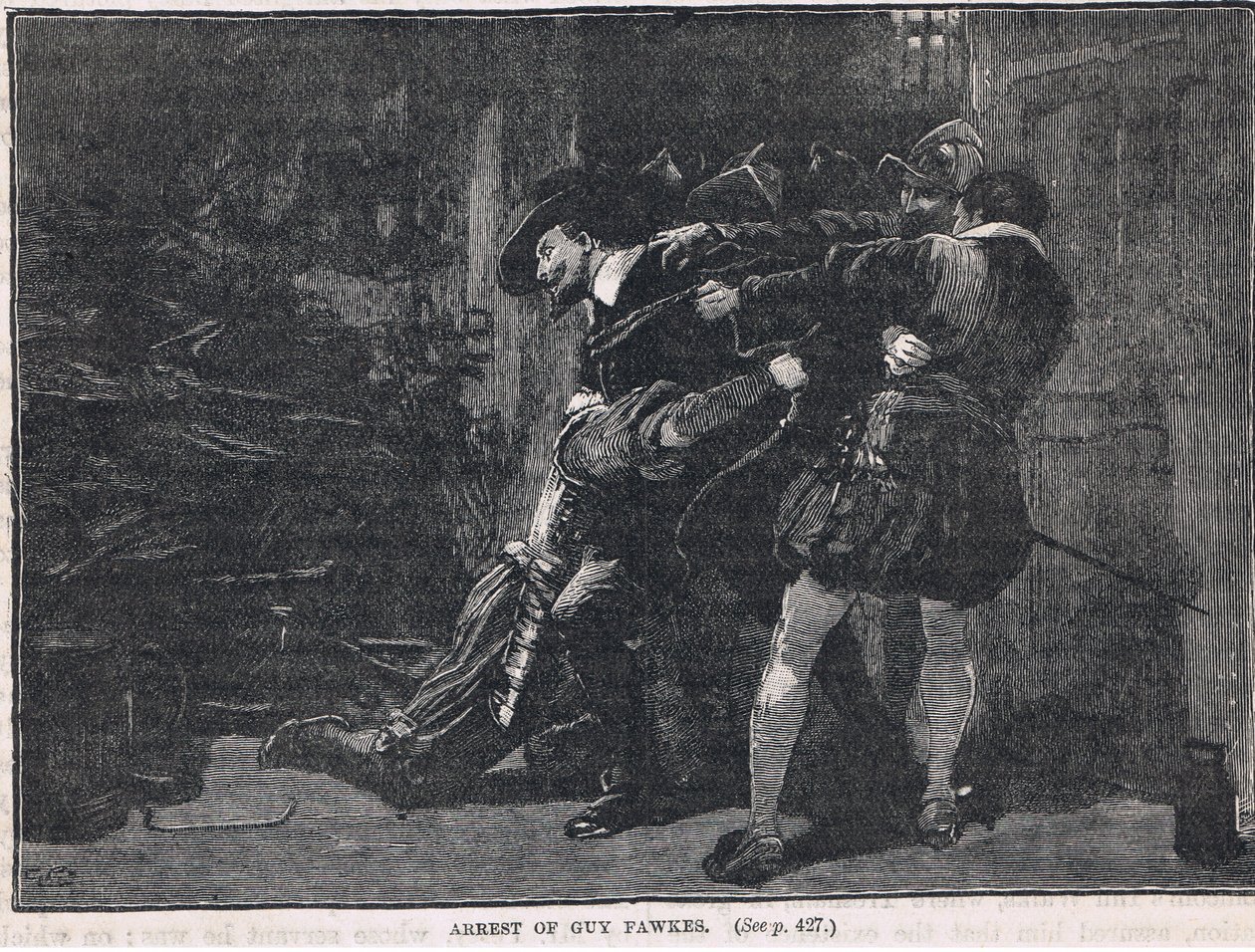 El arresto de Guy Fawkes 1605 de Gordon Frederick Browne