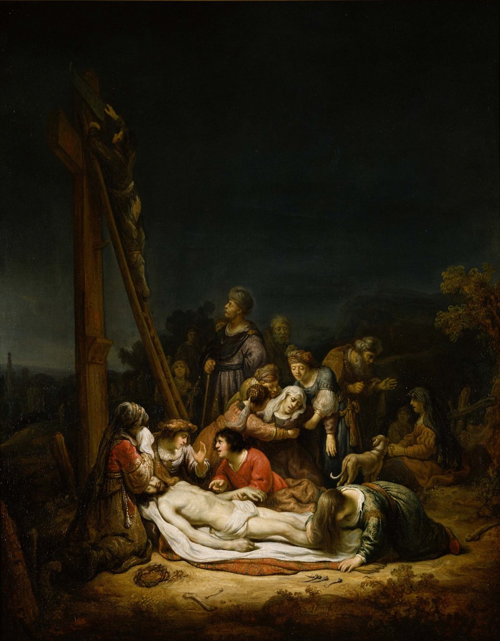 El lamento sobre Cristo, 1637 de Govaert Flinck