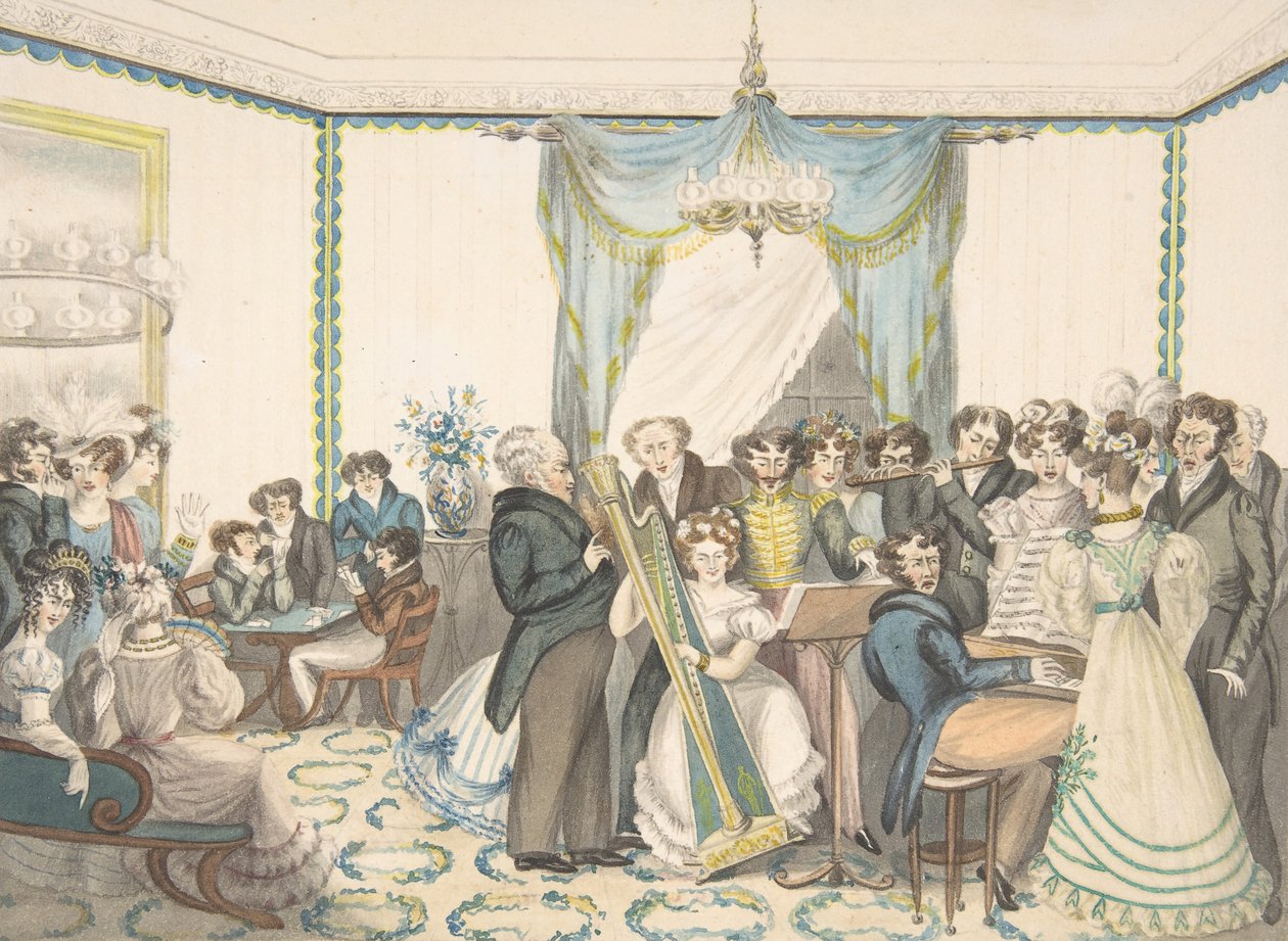 Un concierto, 1820-30 de Granddaughters of Dr. Samuel Parr.