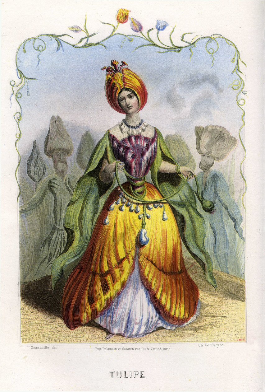 Ilustración para "Les Fleurs Animees de Grandville (1803 47)