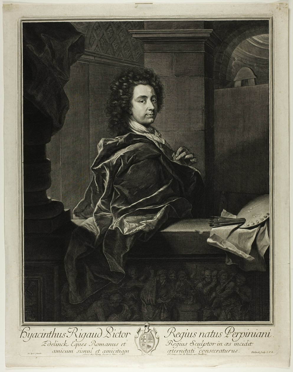 Hyacinthe Rigaud de Gérard Edelinck
