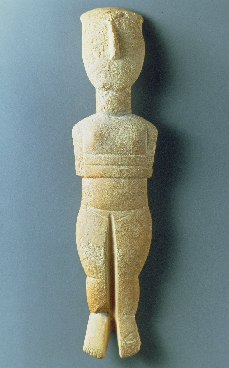 Figurilla femenina, cicládica temprana, c.2800-2300 a.C. de Greek