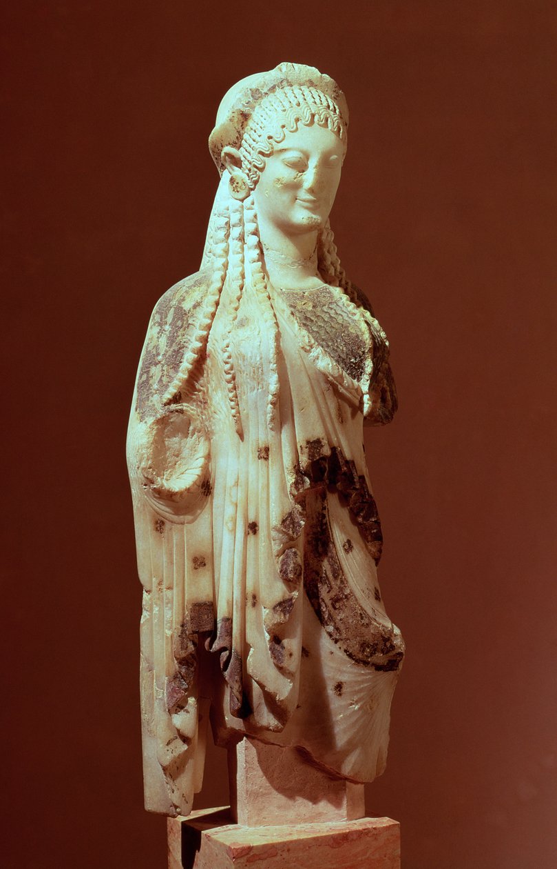 Figura de Kore, c.510 AC de Greek