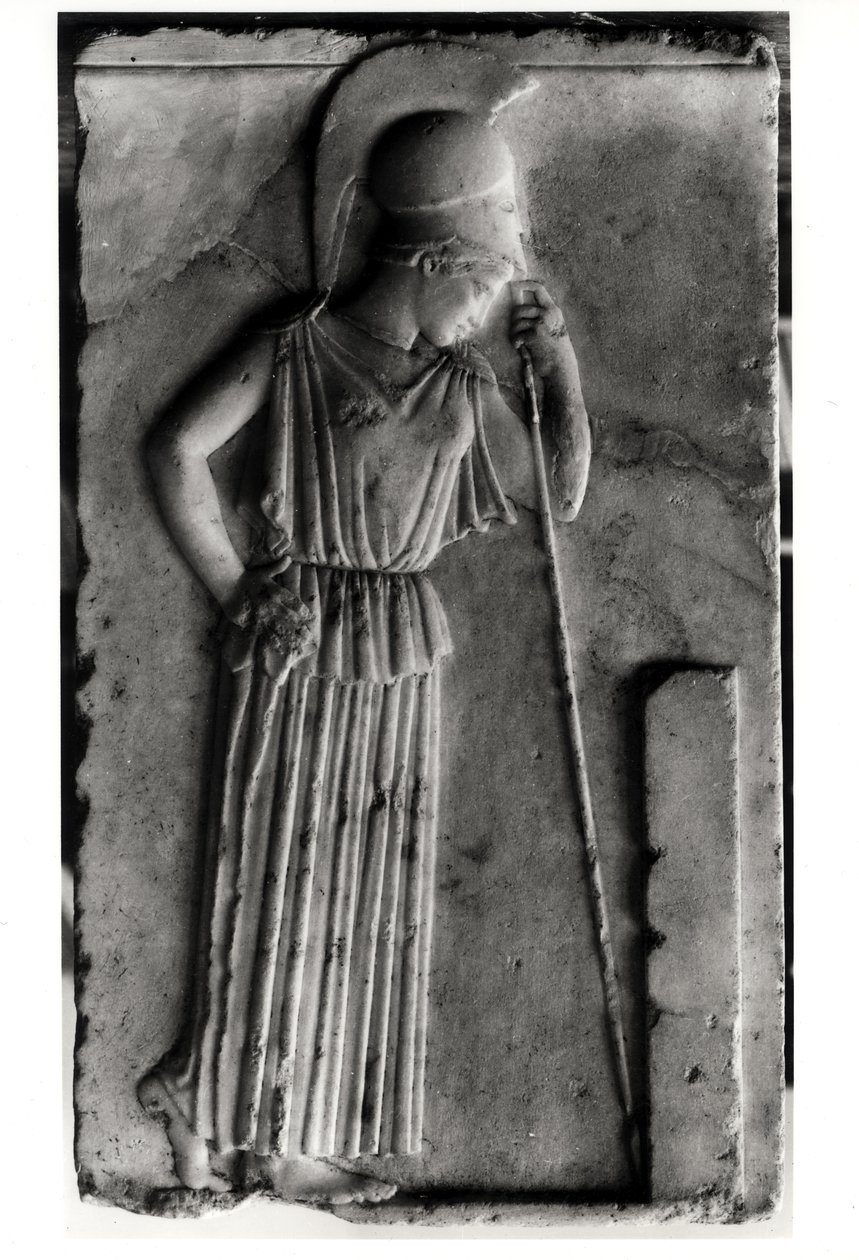 Relieve de la Atenea Llorosa, c.460 de Greek