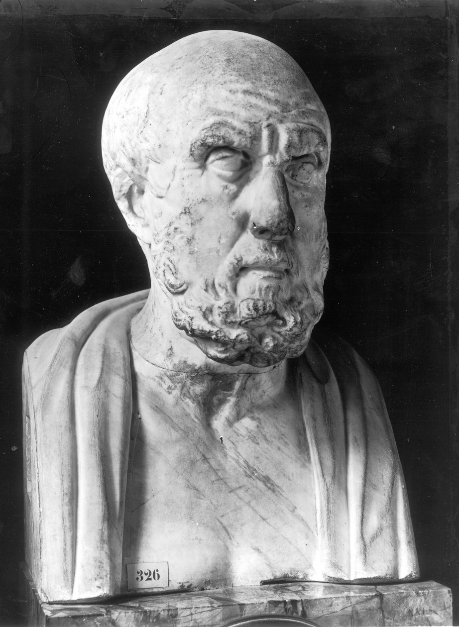 Busto de Hipócrates (c.460-c.377 a.C.) de Greek