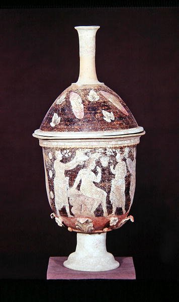 Pyxis con tapa, c.200-180 a.C. de Greek