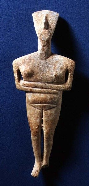 Figurilla cicládica, Naxos, c.3000-2000 a.C. de Greek