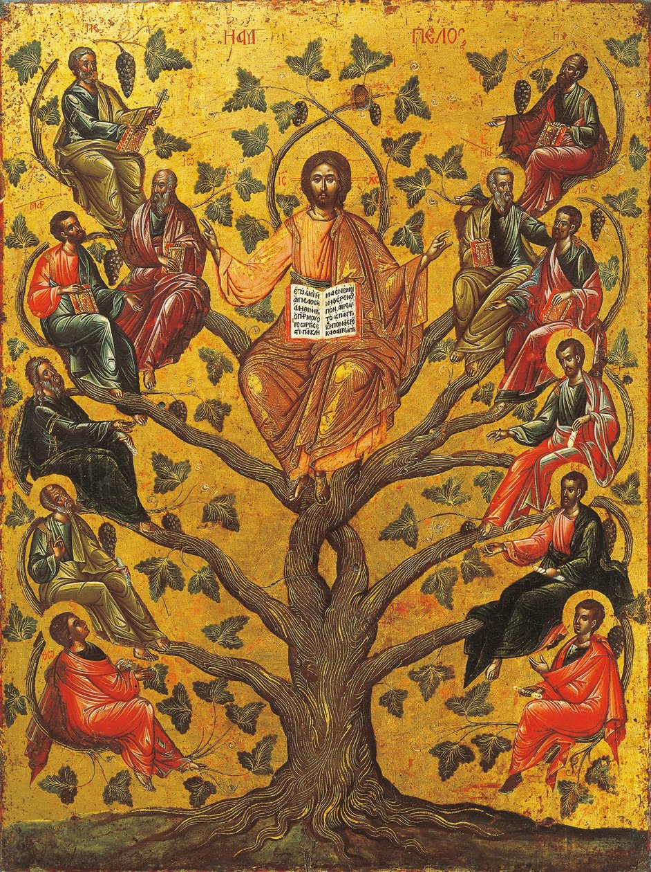 Cristo la Vid Verdadera (icono) de Greek School