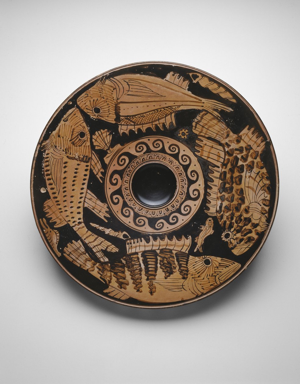 Plato de Pescado, 400-350 a.C. de Greek School