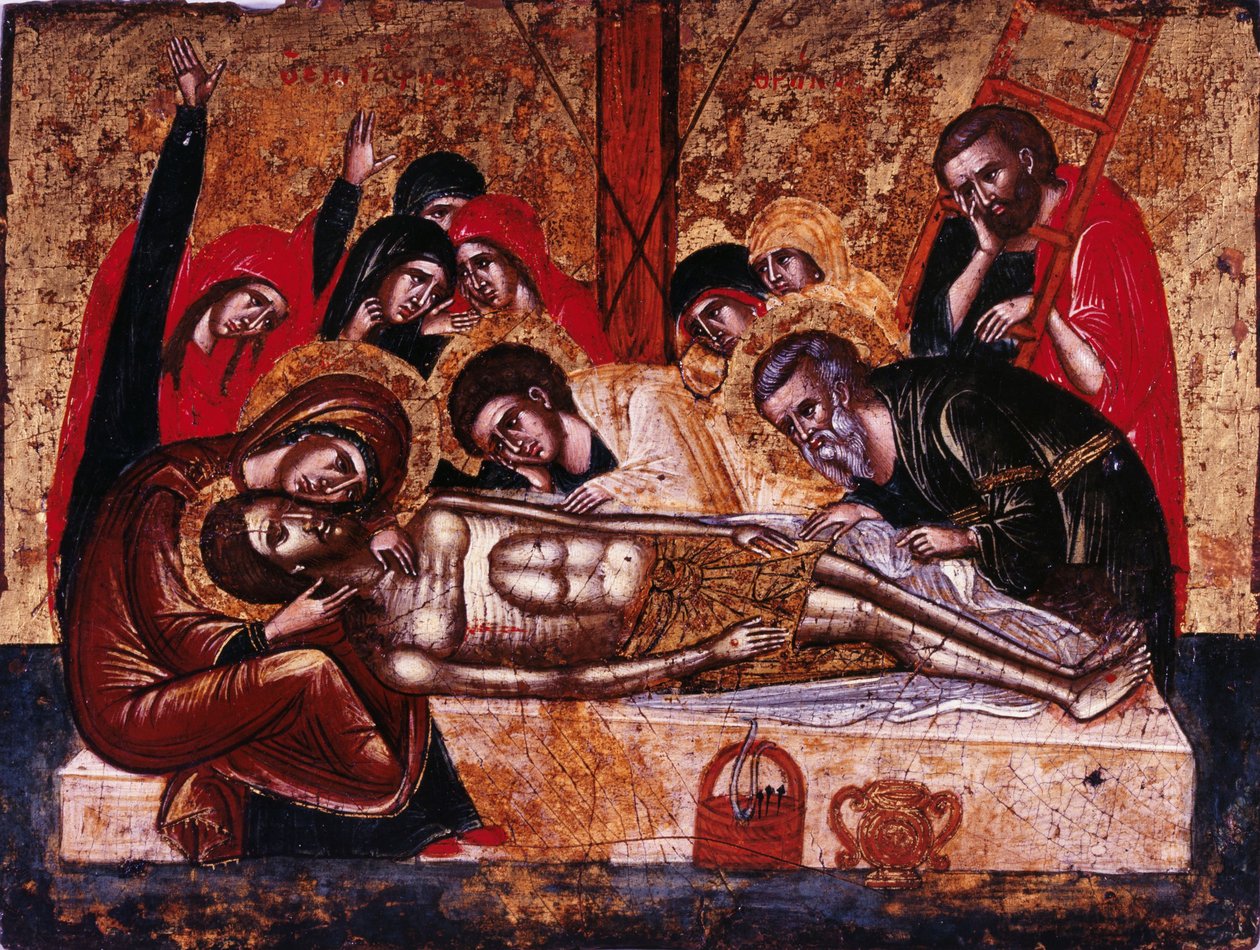 El Descendimiento de la Cruz de Greek icon