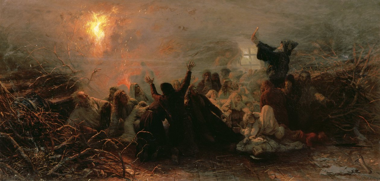 Auto-Inmolación, 1884 de Grigori Grigorievich Mjasoedov
