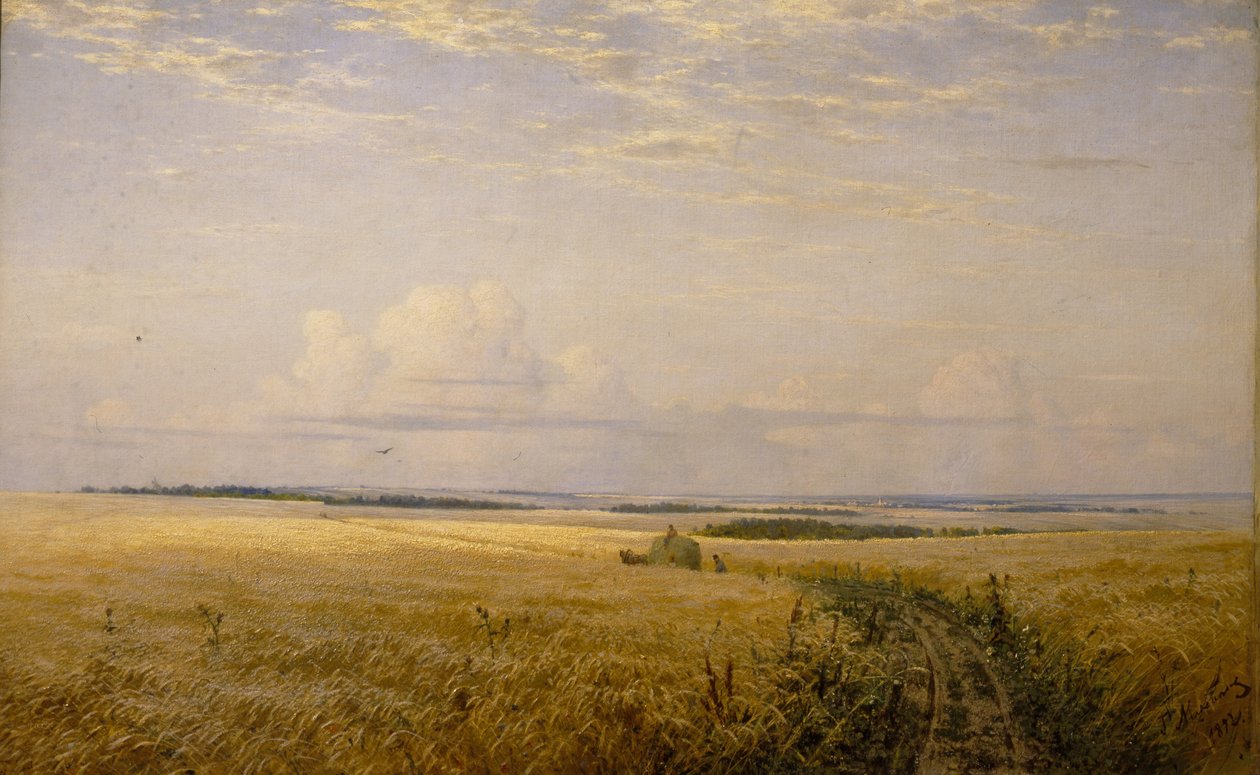 Los campos madurando, 1892 de Grigori Grigoryevich Myasoedov