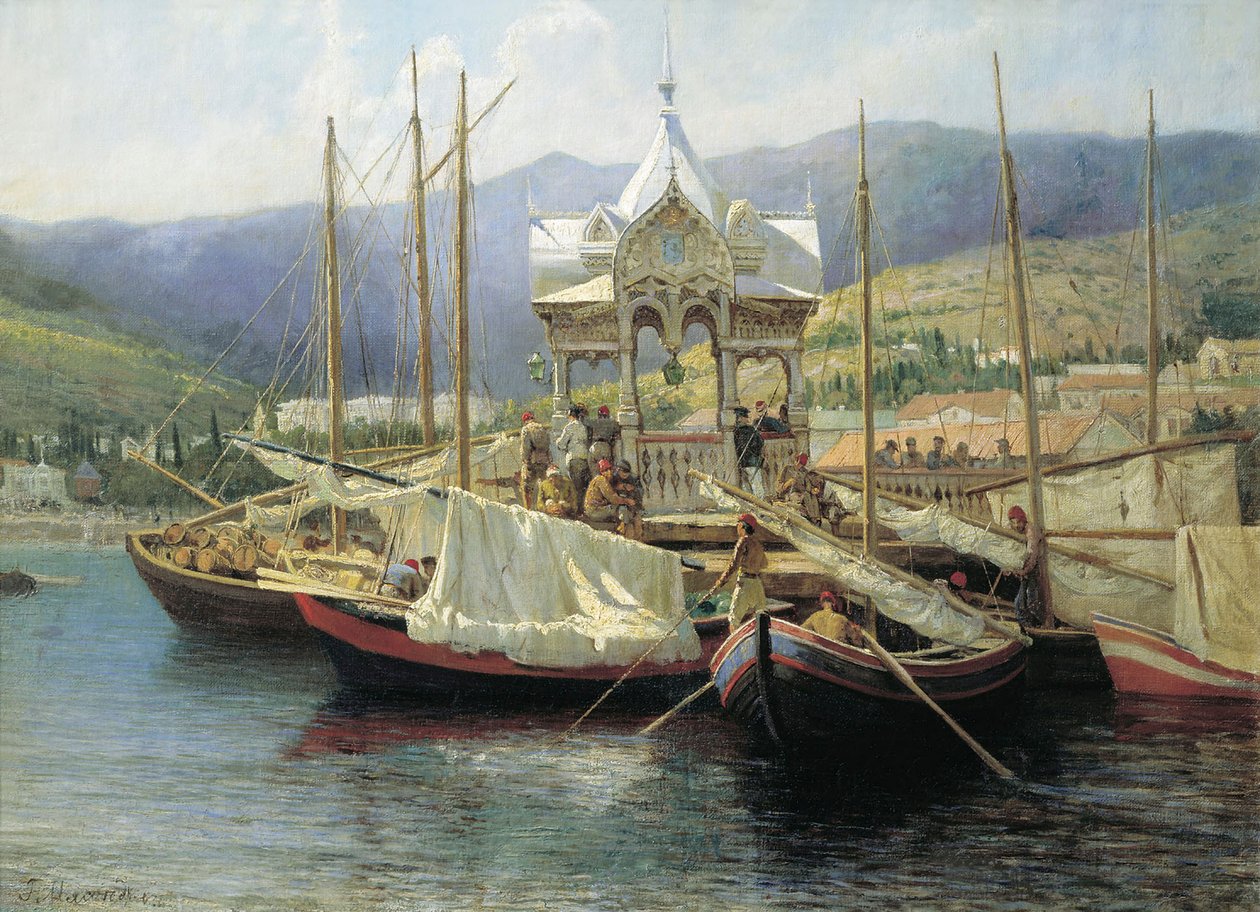 Puerto de Yalta de Grigori Grigoryevich Myasoedov