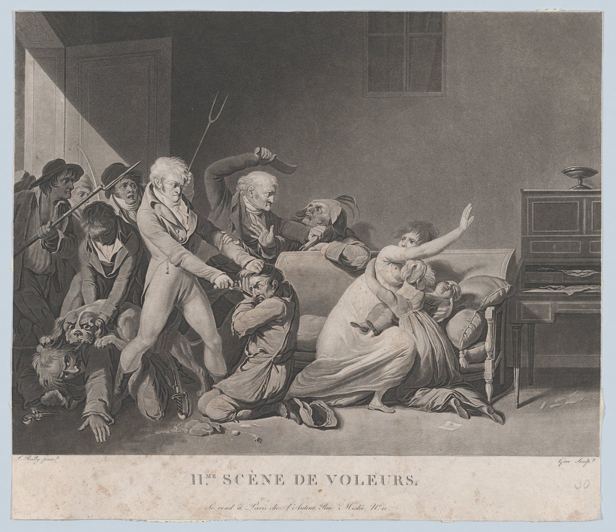 Segunda escena de ladrones, ca. 1805 de Gror