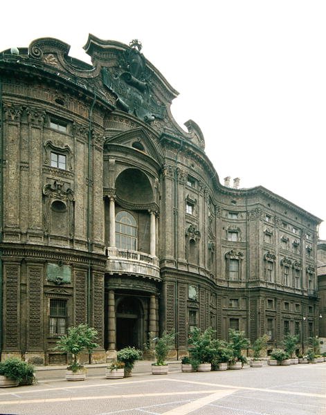 Fachada del Palazzo Carignano de Guarino Guarini