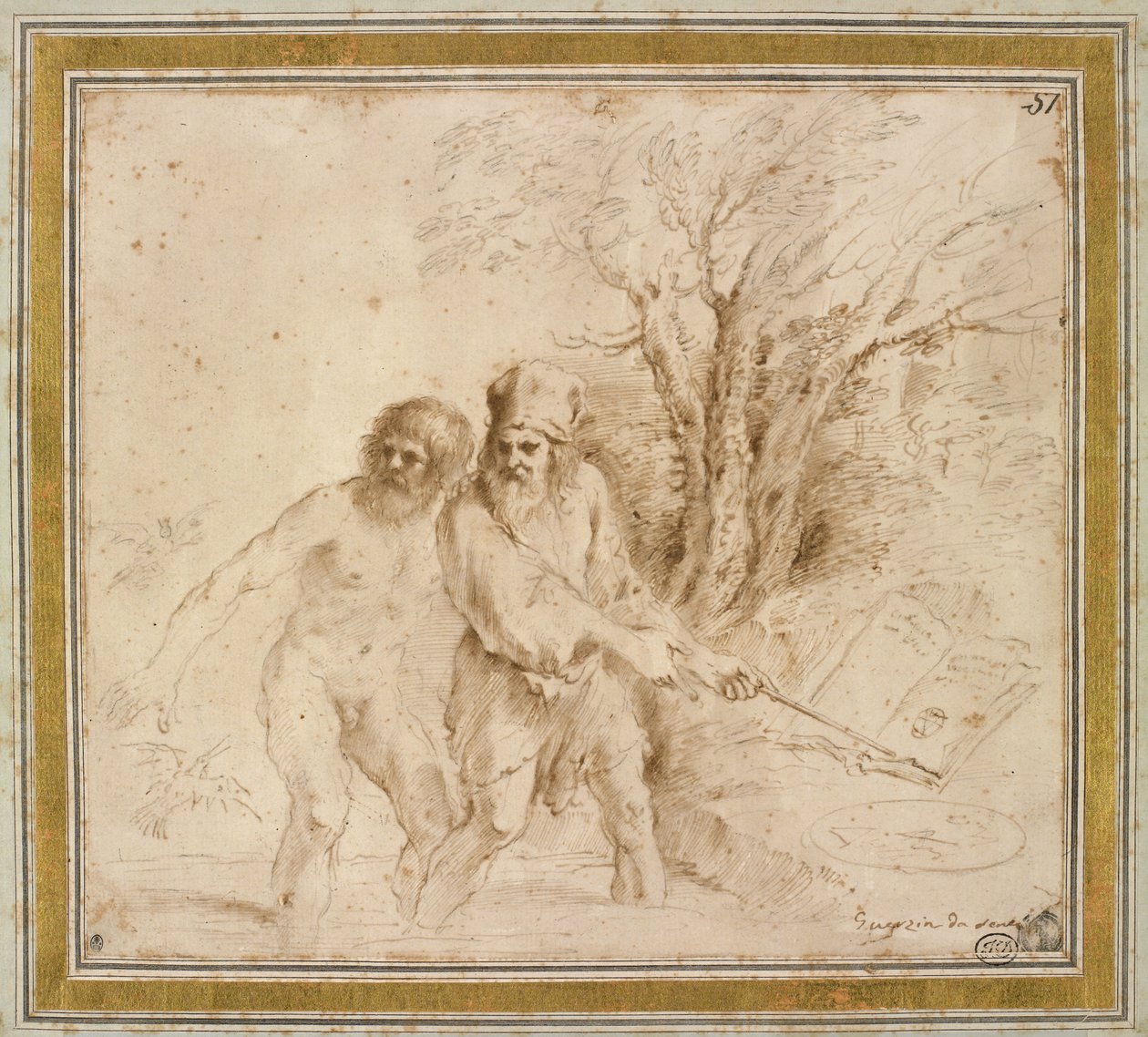 Un tema astrológico, década de 1640 de Giovanni Francesco Barbieri