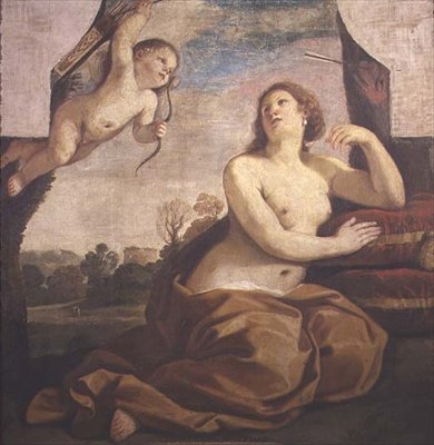 Venus y Cupido de Guercino
