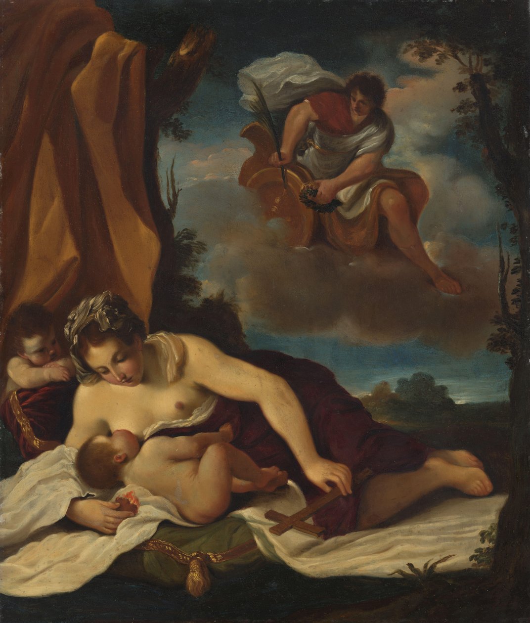 Caritas de Guercino (copy after)