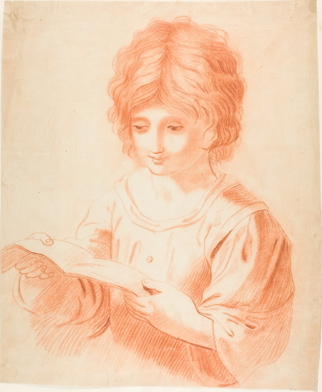 Niño leyendo de Guercino