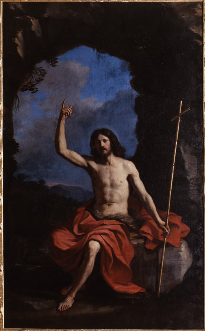 Guercino, San Juan Bautista en el desierto, 1650 de Guercino