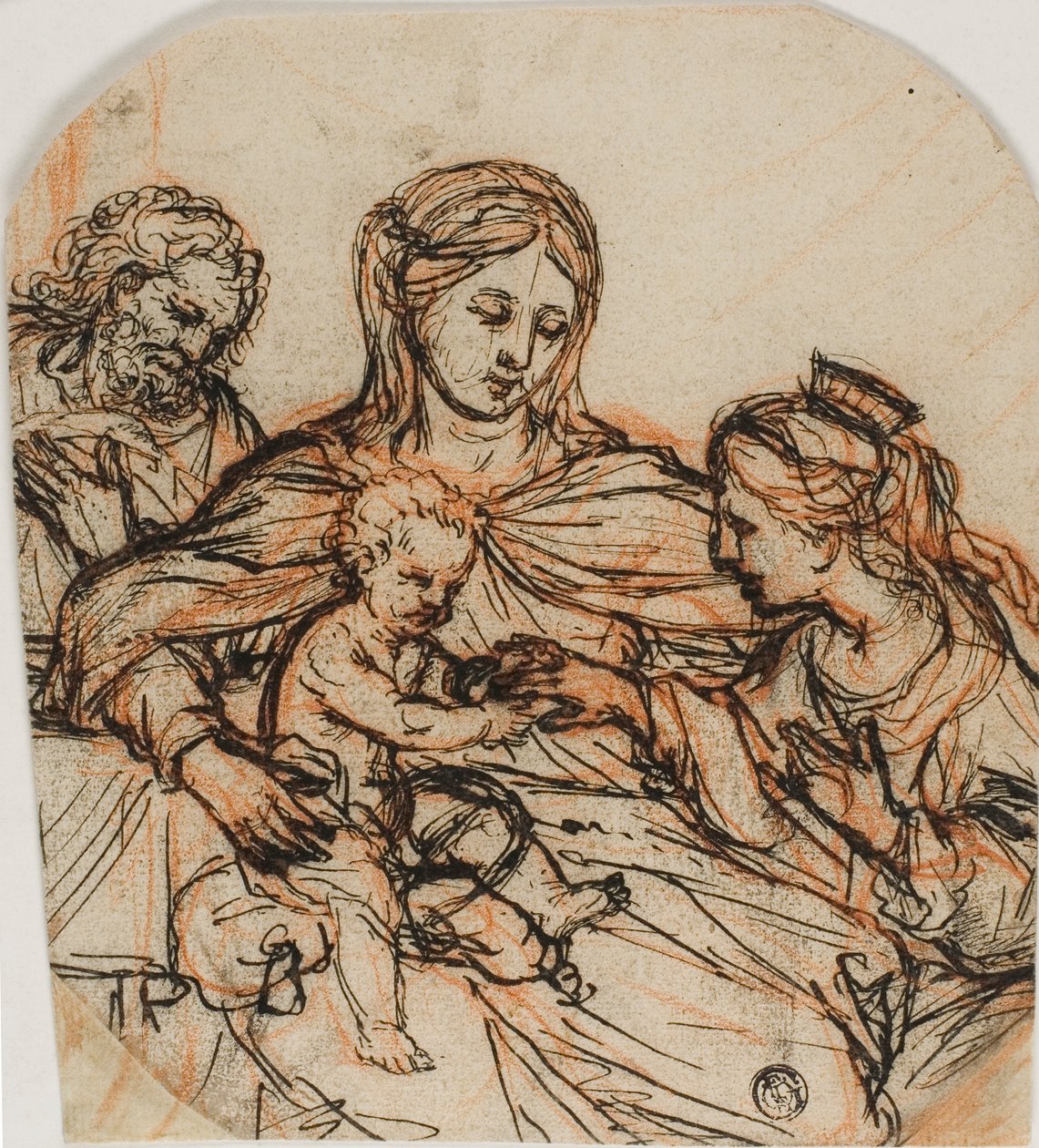 Matrimonio místico de Santa Catalina de Guercino