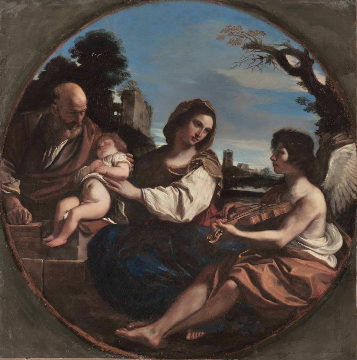 Rest on the Flight into Egypt de Guercino