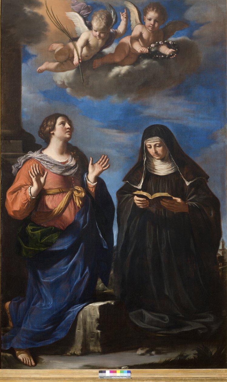 Santa Gertrudis y Lucrecia de Guercino