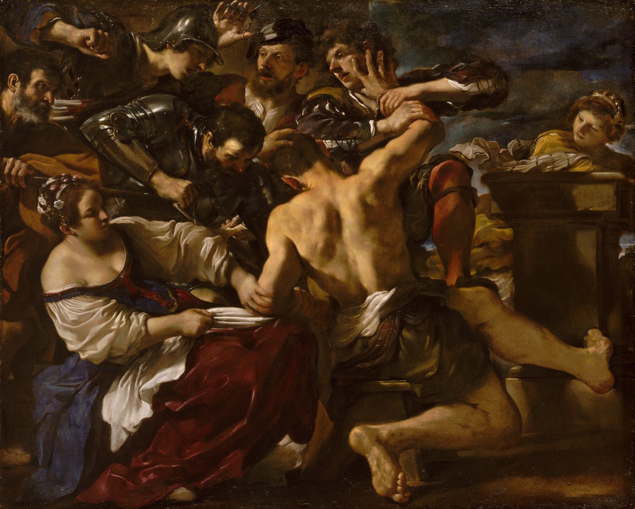Sansón capturado por los filisteos, 1619 de Guercino
