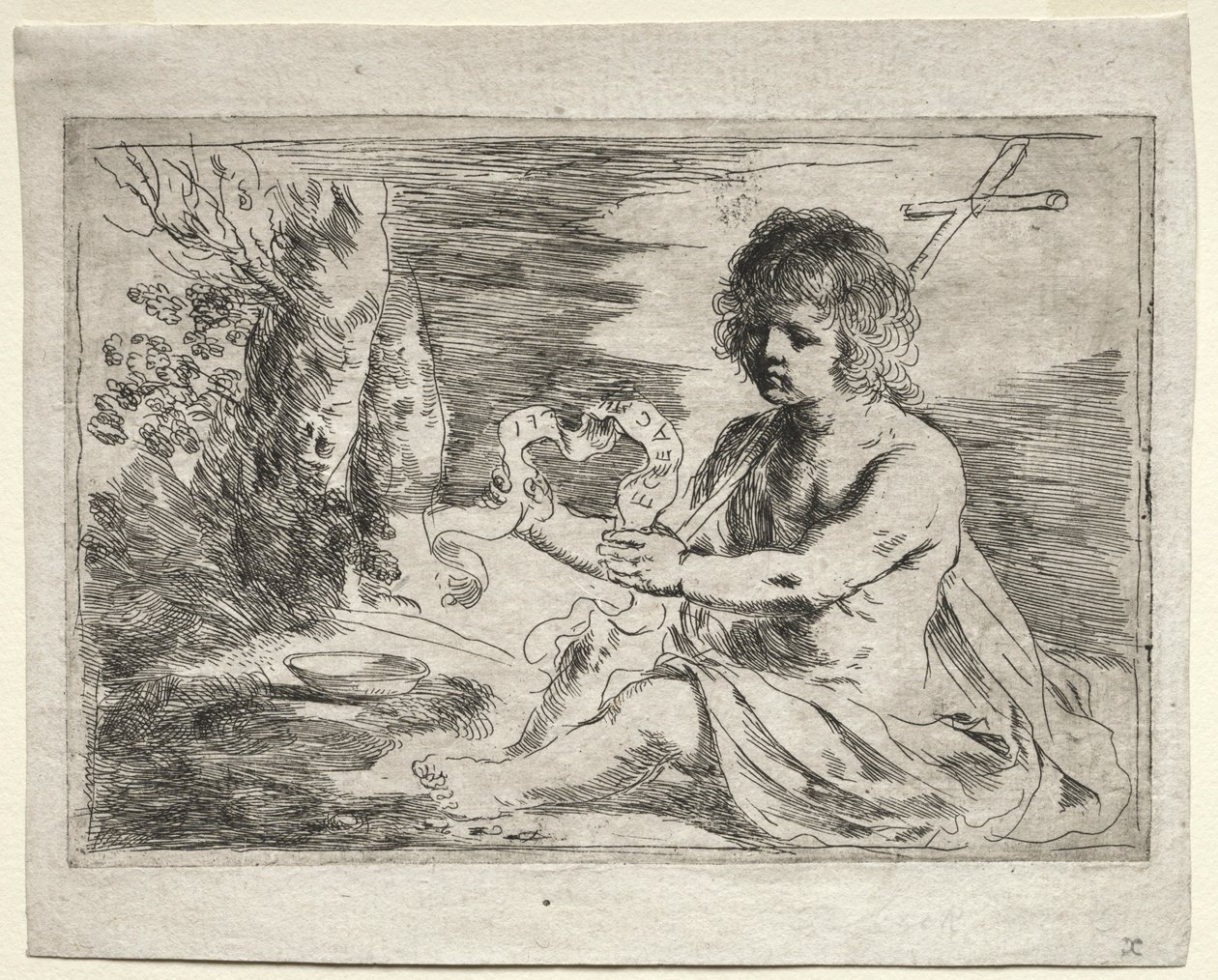 San Juan Bautista, 1650s de Guercino