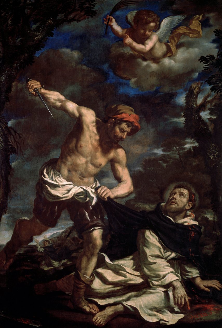 El martirio de San Pedro, finales de 1620s de Guercino