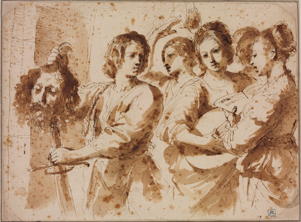 El triunfo de David de Guercino
