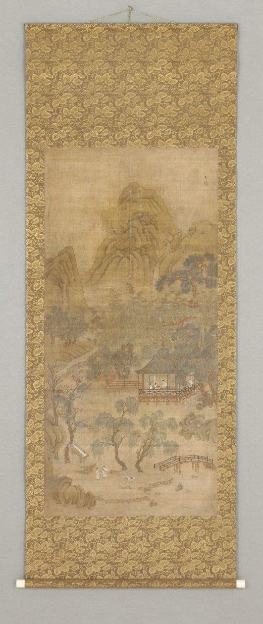 Shanshui (tinta y color sobre seda) de Gui Xia