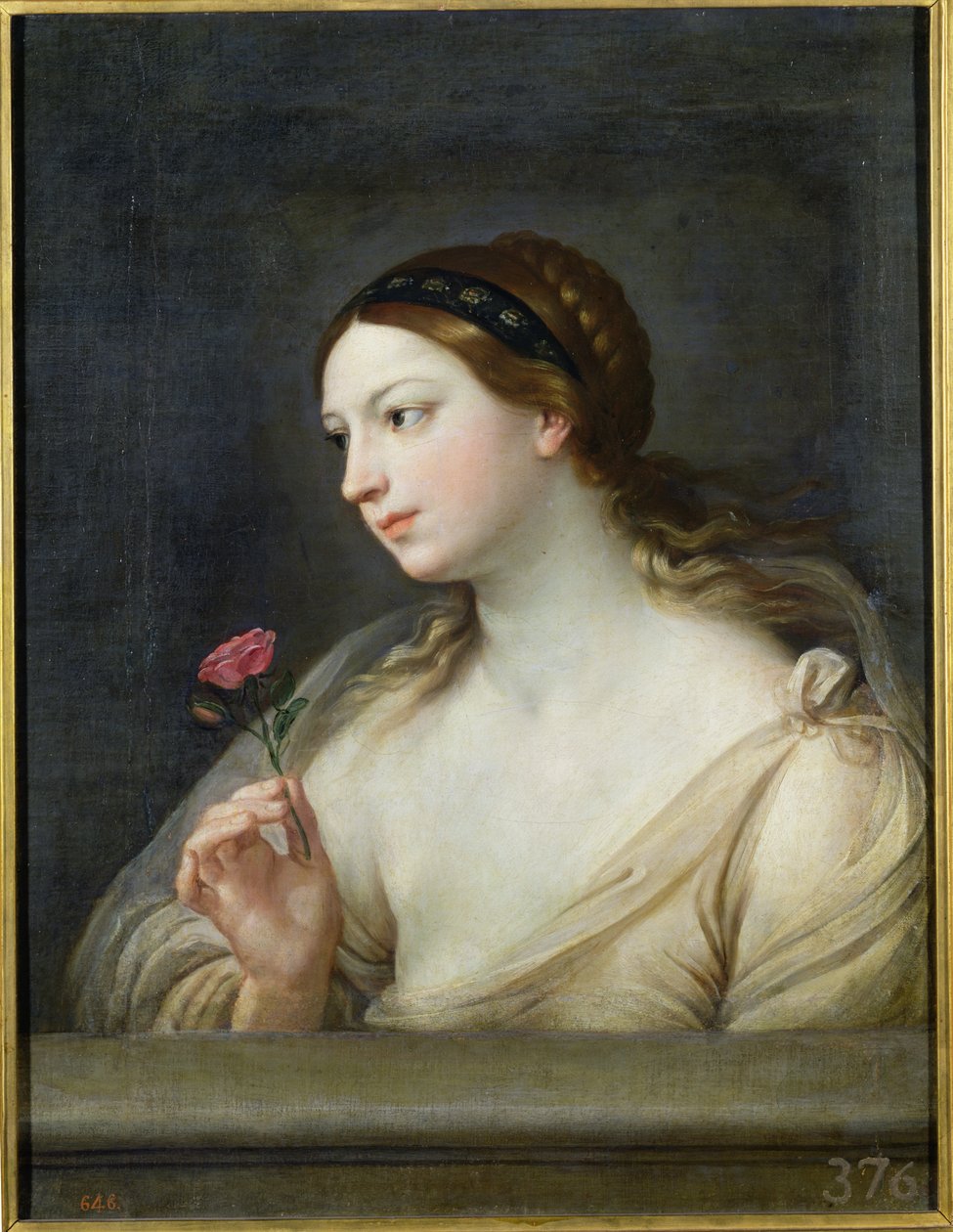 Chica con una Rosa de Guido Reni