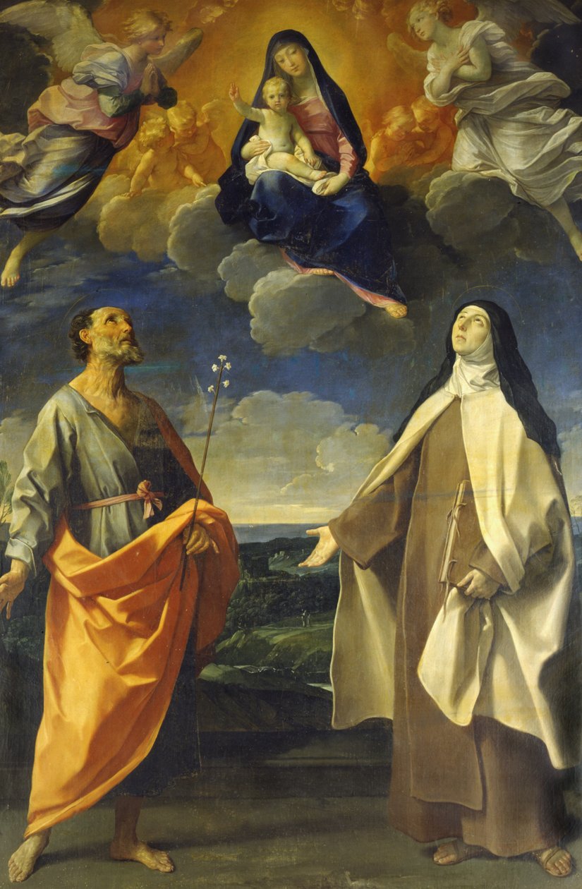 La Virgen y el Niño con San Antonio y Santa Teresa de Guido Reni