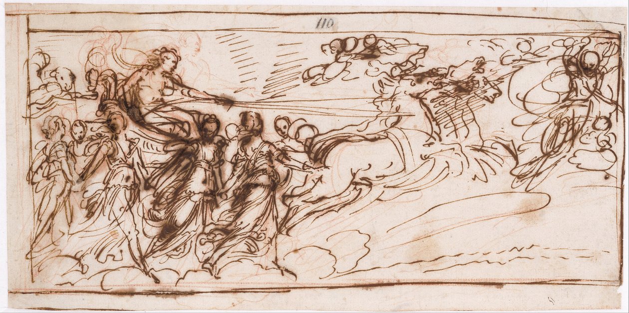 Apolo en el carro del Sol de Guido Reni