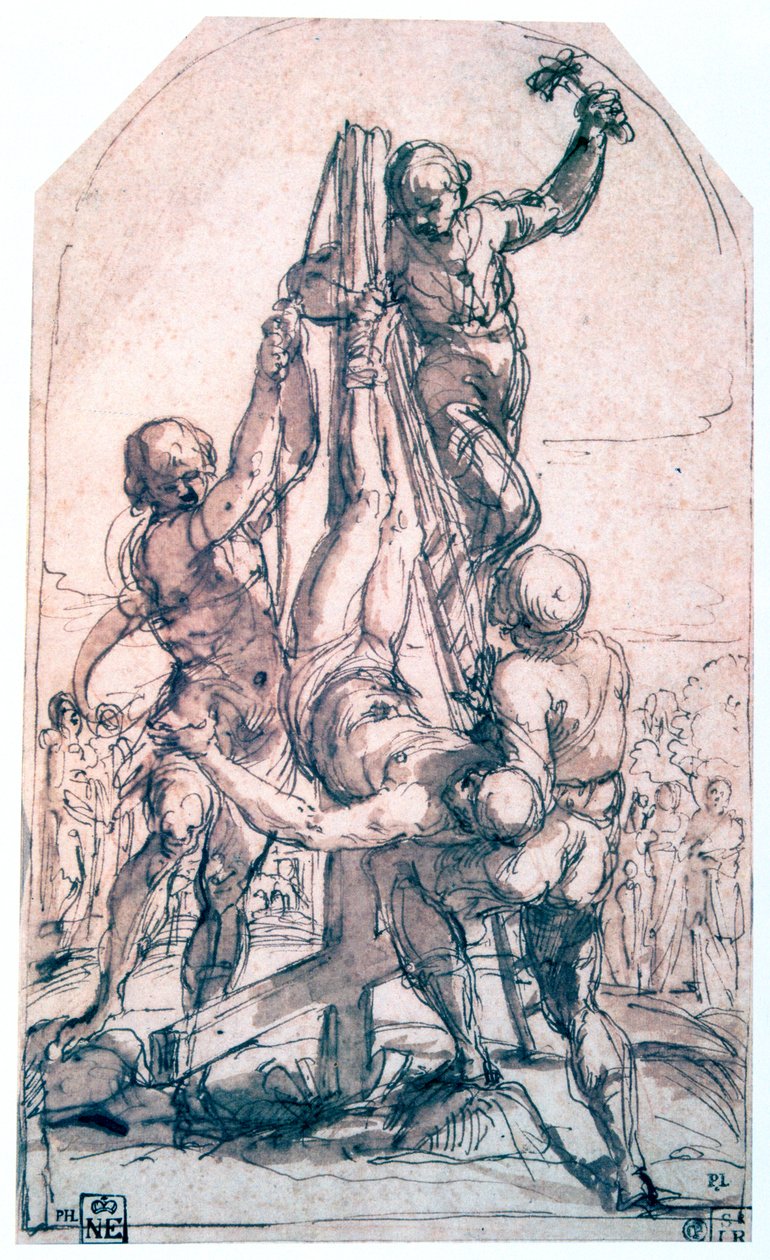 Crucifixión de San Pedro, c1600-1642 de Guido Reni