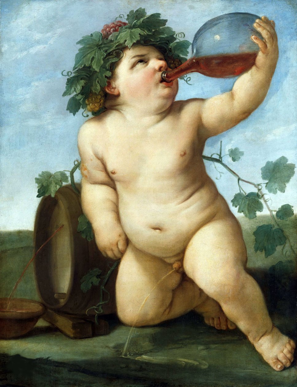 Niño bebiendo Bacchus de Guido Reni