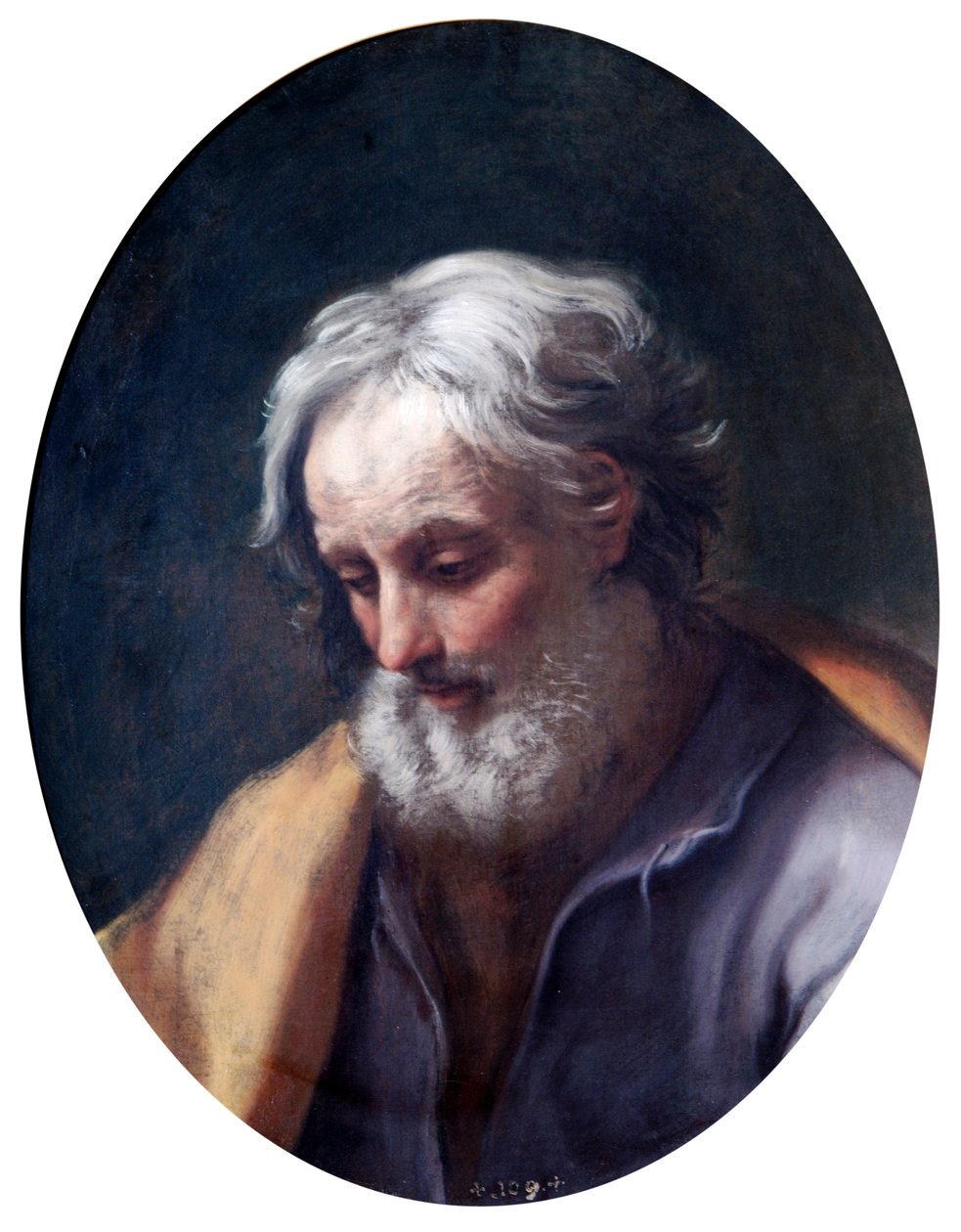 Cabeza de San José, siglo XVII de Guido Reni