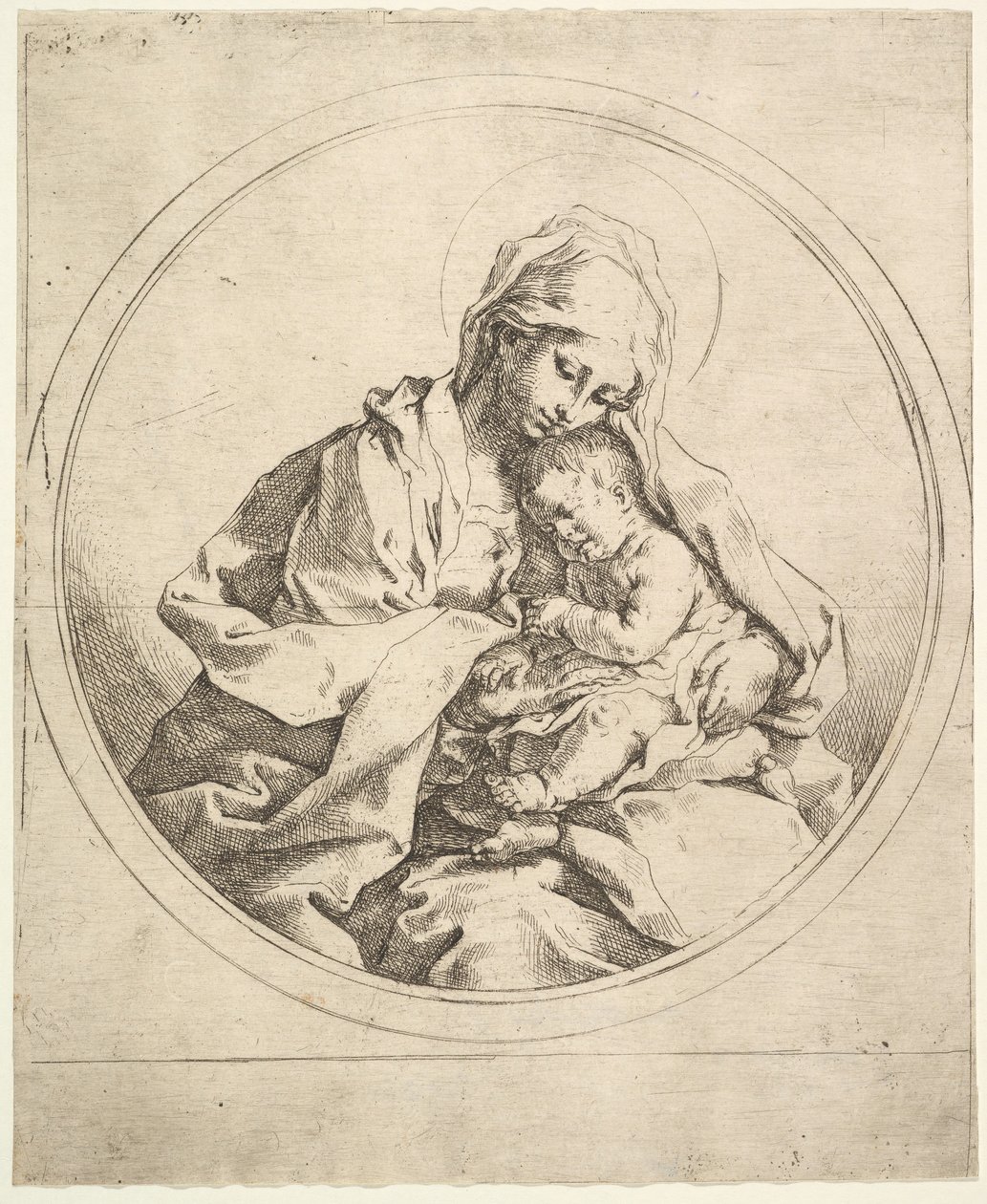 La Virgen y el Niño en el Redondo de Guido Reni