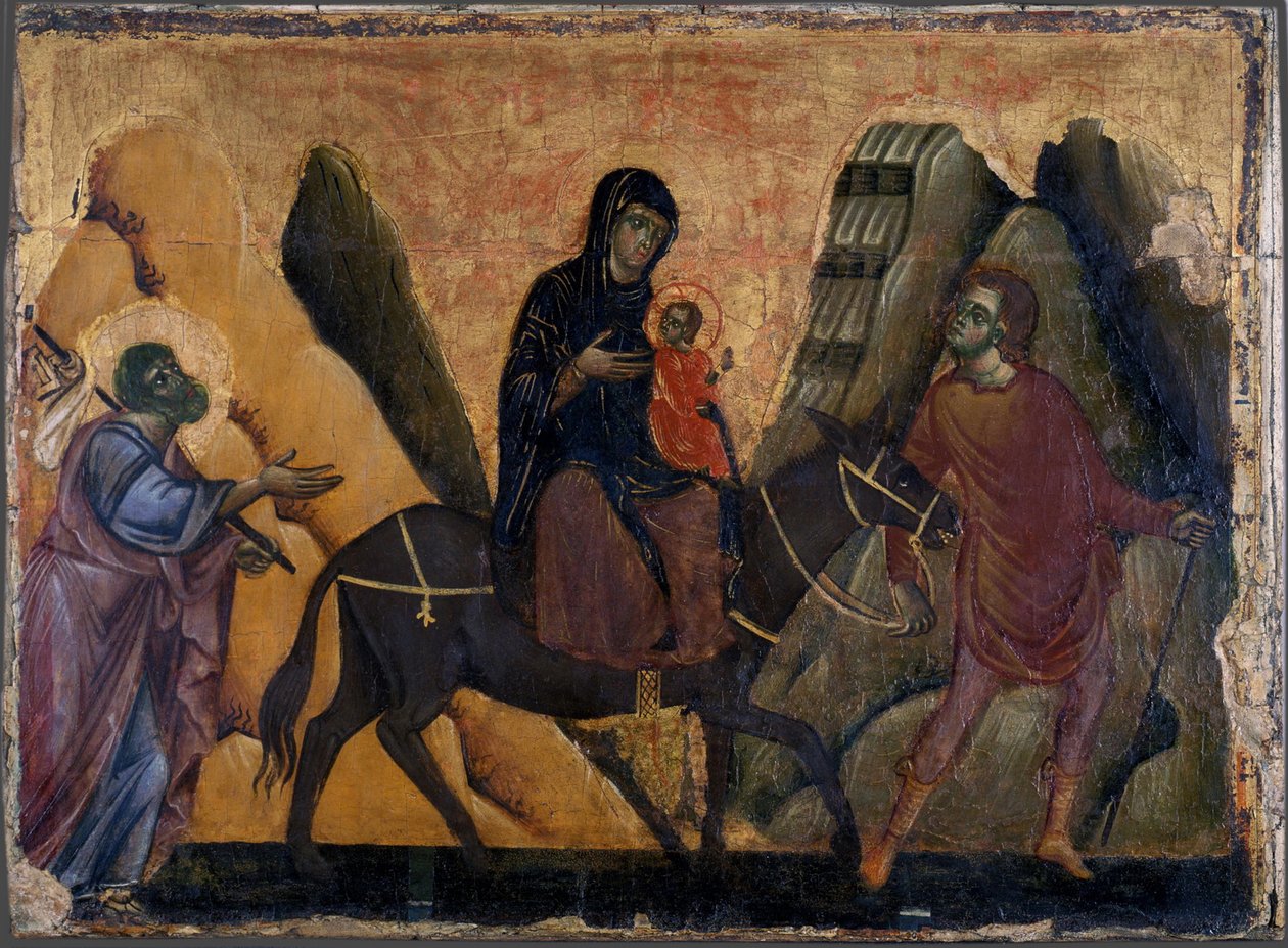 La Huida a Egipto, c. 1280 de Guido da Siena