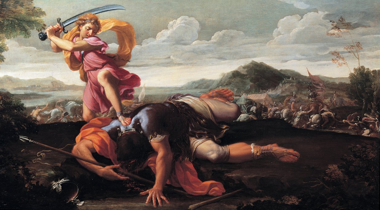 David y Goliat de Guillaume Courtois