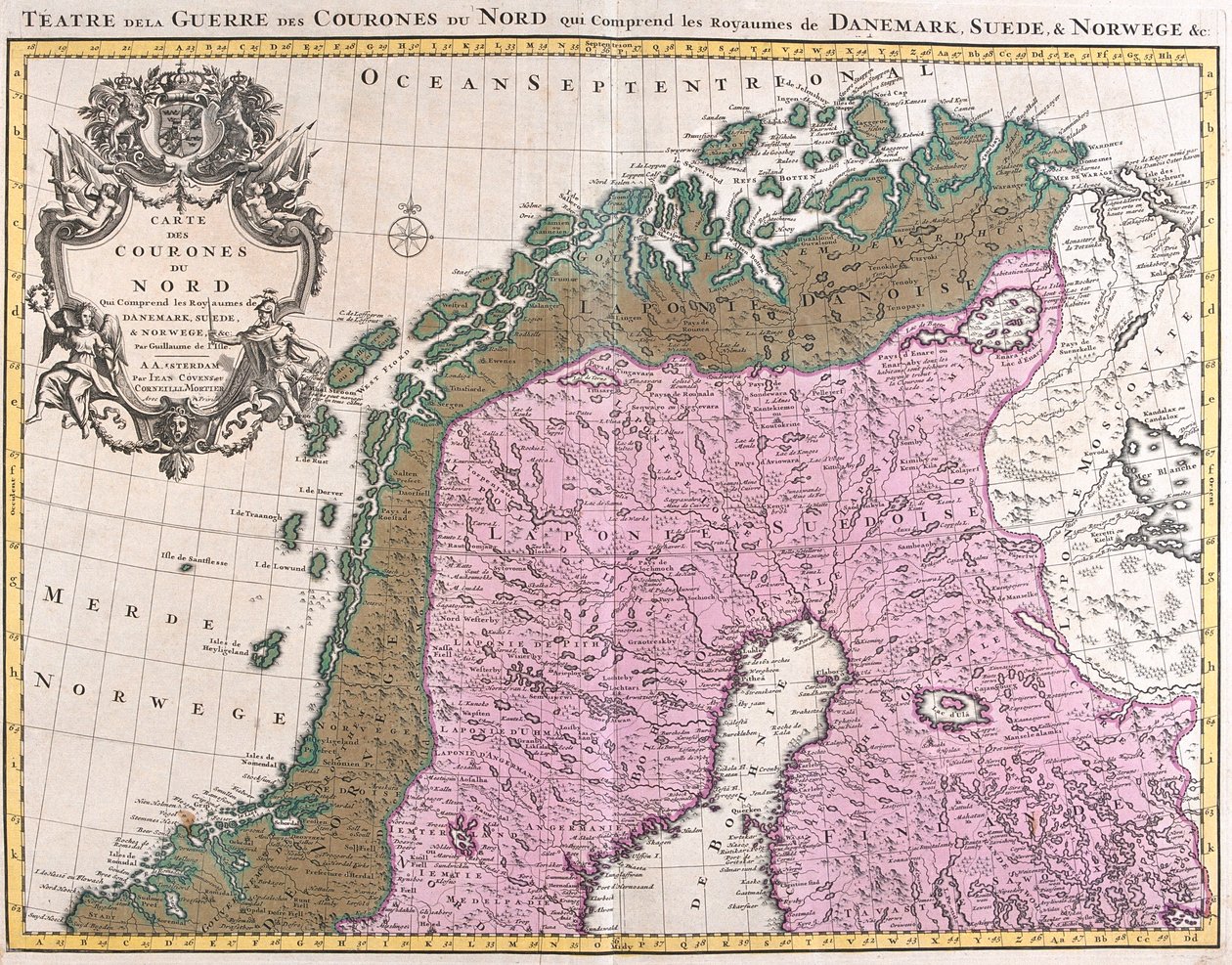 Norte de Noruega, Suecia, Finlandia de Guillaume Delisle