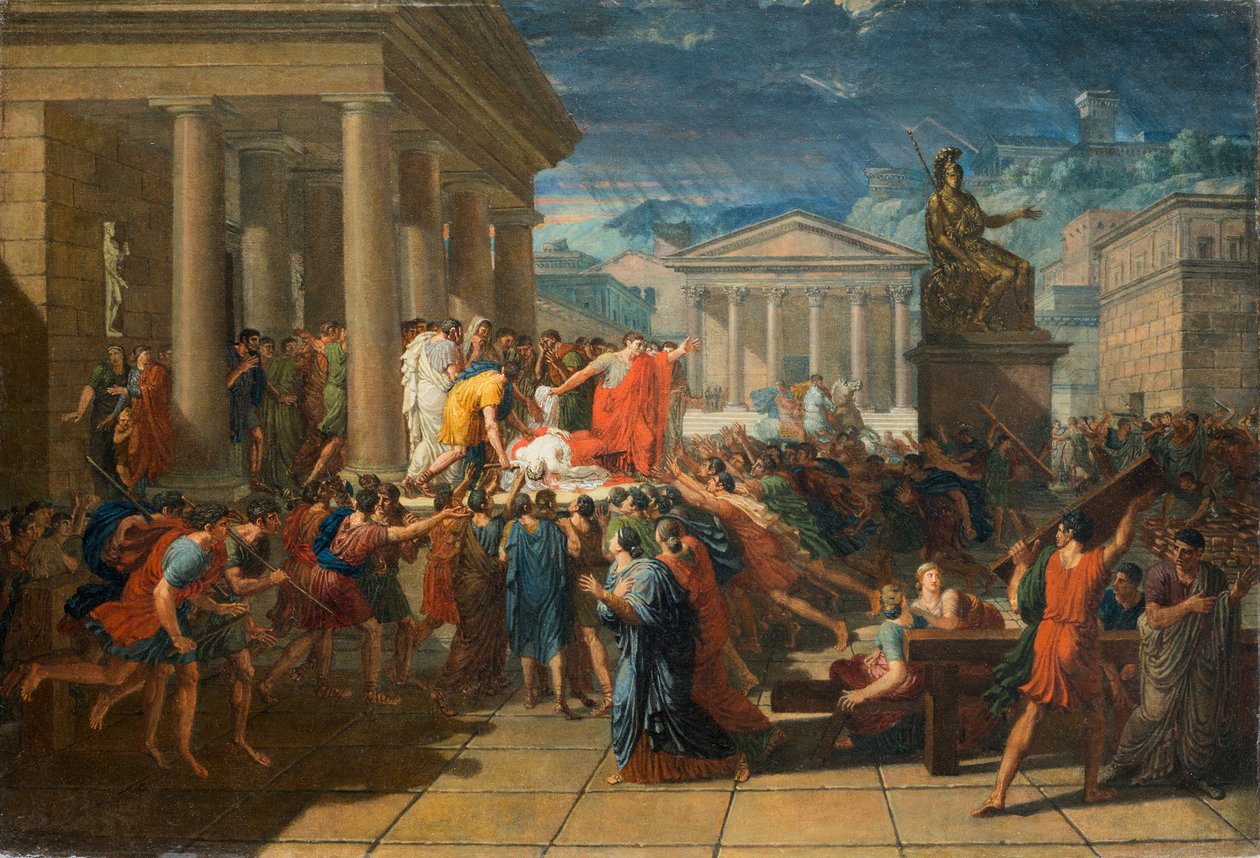 La muerte de César de Guillaume Guillon Lethière