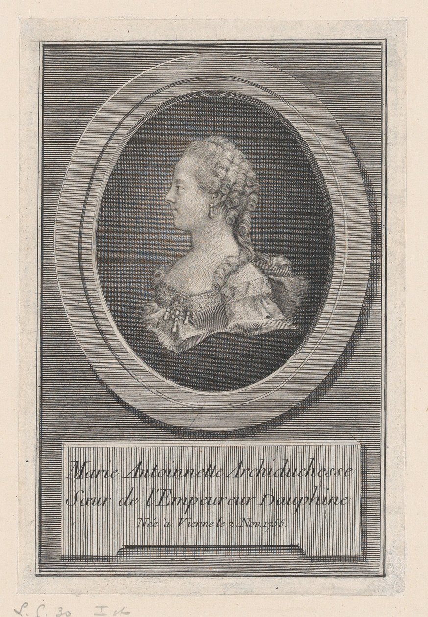 María Antonieta, Princesa, 1770 de Guillaume Phillipe Benoist