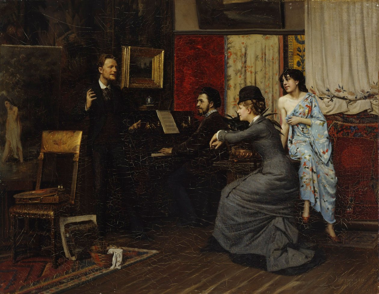 Música en el estudio de Gunnar Berndtson