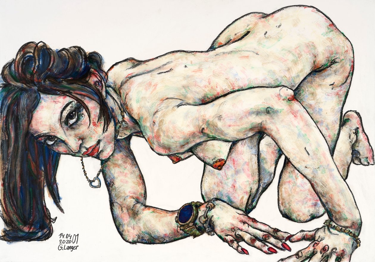 Desnudo femenino, A la altura de los ojos de Gunter Langer