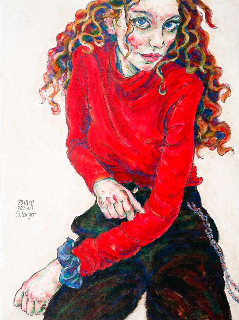 Retrato de una mujer, Llama de Gunter Langer