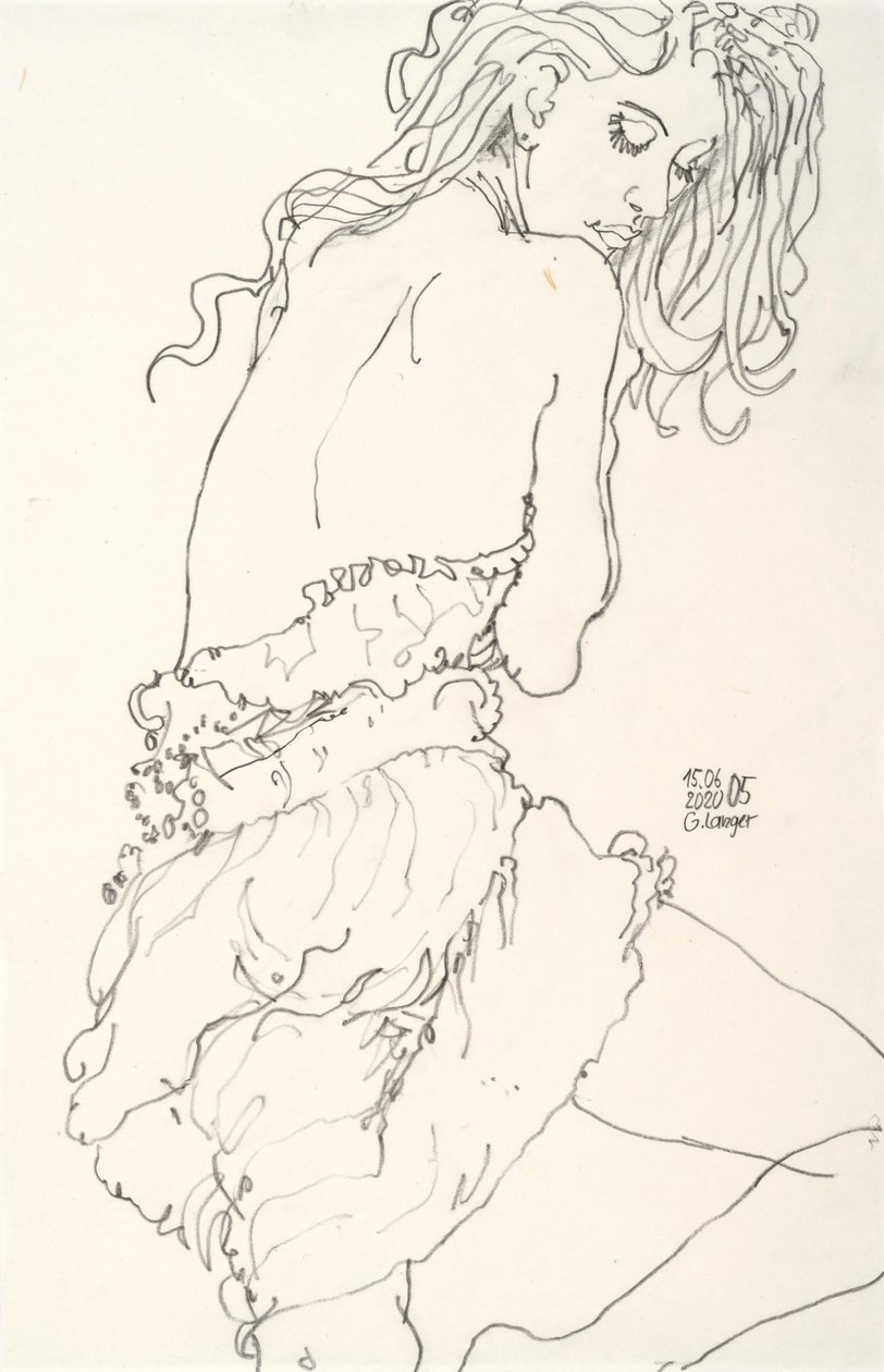 Retrato de una mujer, Encontrado de Gunter Langer