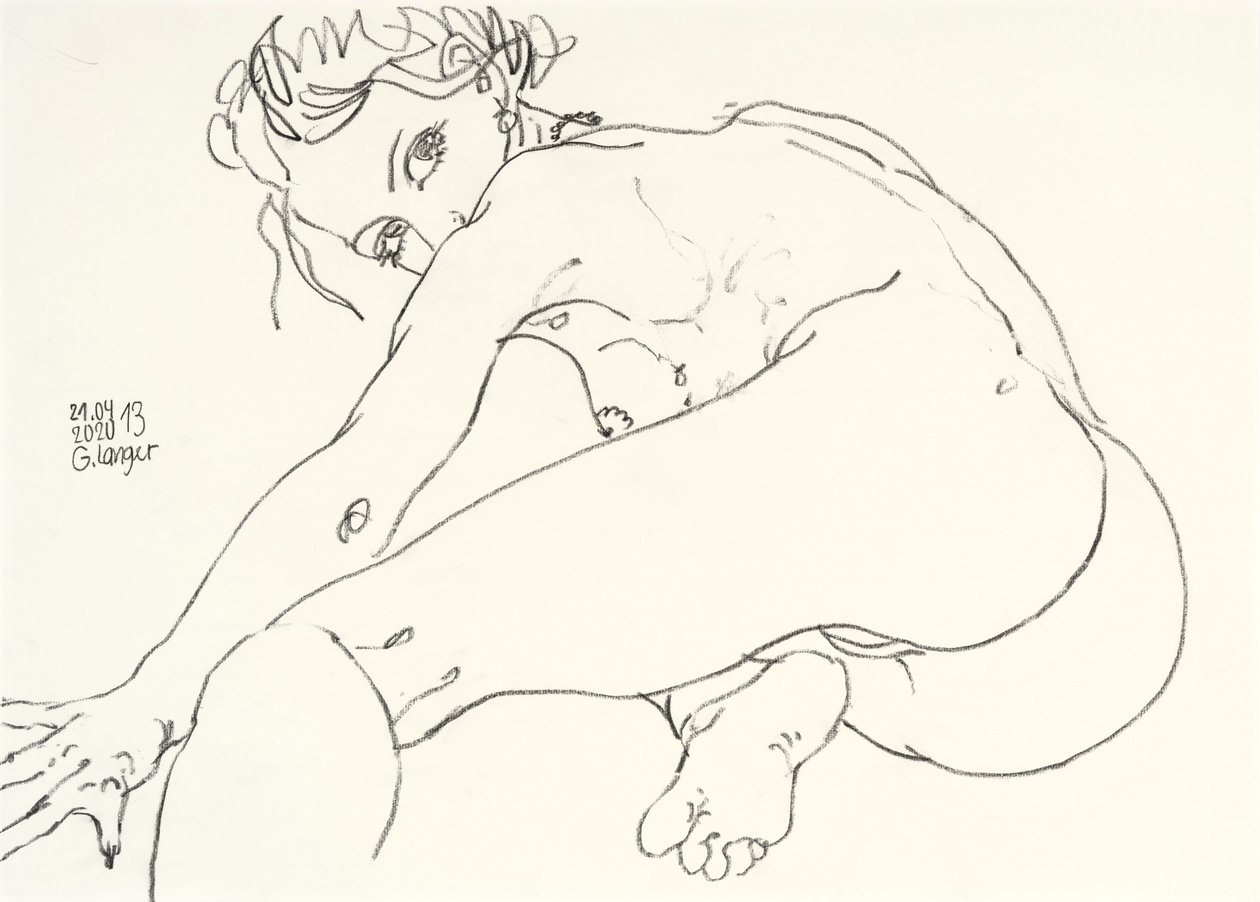 Desnudo femenino, Símbolo de Gunter Langer